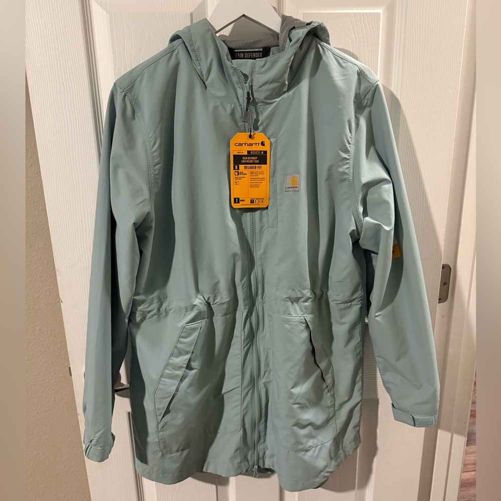 Brand New with Tags! Women’s Carhartt Sky Rain Defender Jacket. Size: Large!